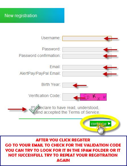 Step #2, Fill up form