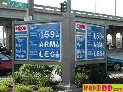 high gas prices funny. at the high gas prices!