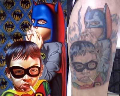 Somebody just sent me a photo of one of my images tattooed on a guy's arm.