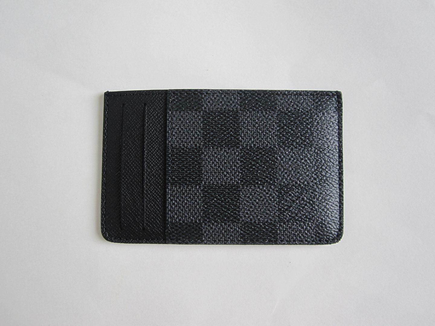 Louis Vuitton Damier Graphite Card Holder Wallet Compact Black Monogram New LV | eBay