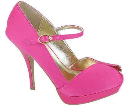 Hot pink Fuschia Size 7 45 inch Wedding heels for sale wedding shoes