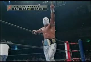 Mistico and his new belt