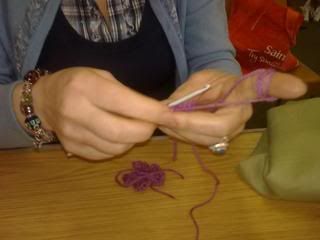 crochet class /student Diana