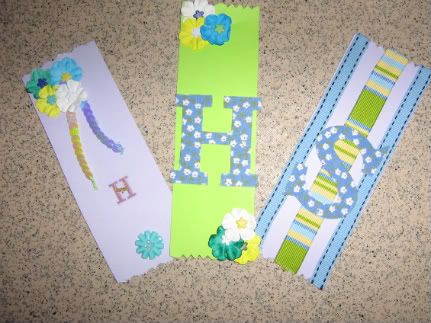 hand made book marks