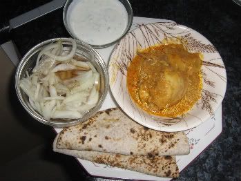 chicken curry &amp; chappati