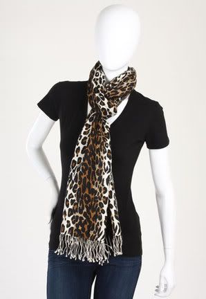 scarf,leopard,animal print