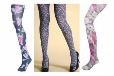 floral tights