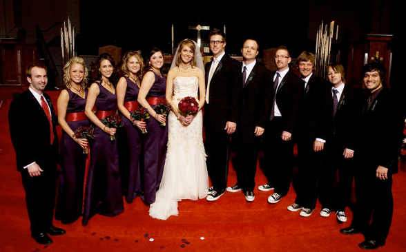 Purple and Red wedding photo 12615622