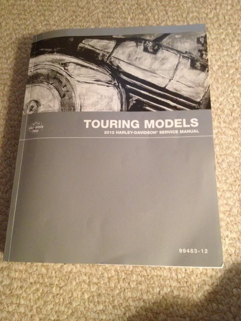 HD service manual for 2012 Street Glide - Harley Davidson Forums