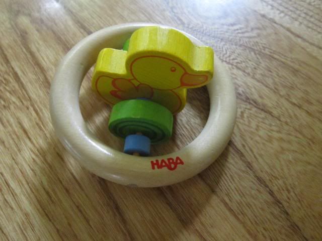 HABA Wooden Duck Rattle Toy $6 ppd HABA Wooden Duck Rattle Toy $6 ppd