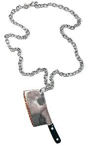 butcher knife necklace