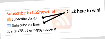 CSSnewbie Subscriber Contest