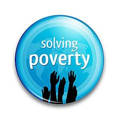 Solving Poverty Button Design | PSDTUTS by badiali