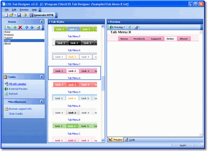 CSS Tab Designer 2.0