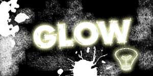 glowing in the dark photoshop text effect