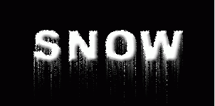 Fill a novel layer every bit a background amongst dark color Photoshop blueprint Snow Text Effect