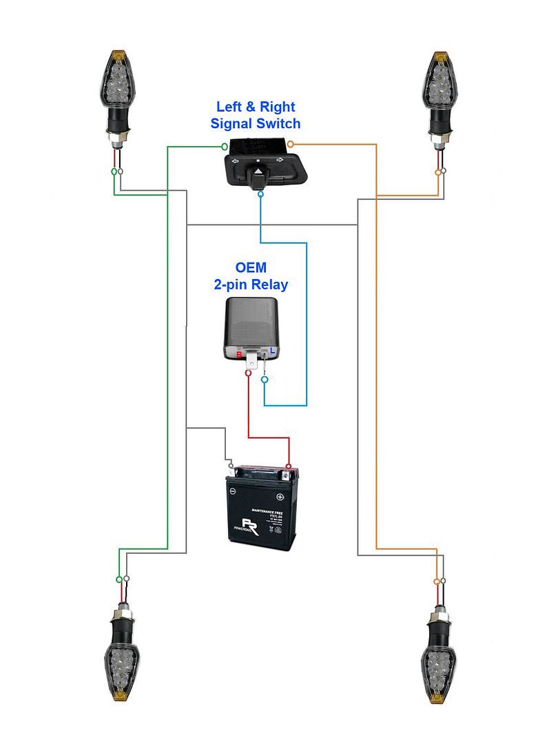 Universal Car Motorcycle Flasher Blinker Relay LED Turn Signal