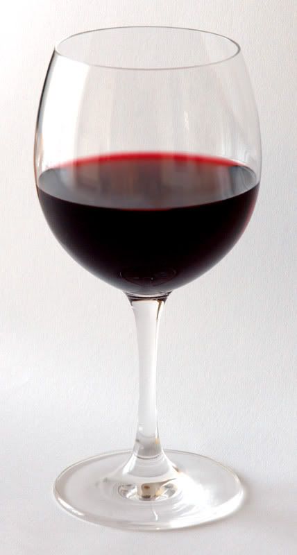 red wine glass. Glass of red wine