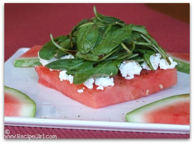 Watermelon watercress salad recipe