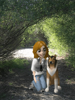 animated dog photo: Amanda and dog (Large Animated Bodyshot) mz_5986908_bodyshot_300x400-3.gif