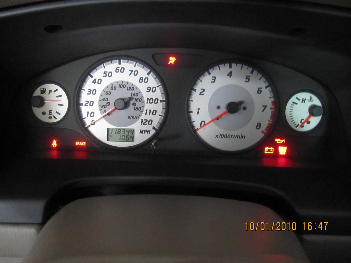 Nissan frontier dash lights out