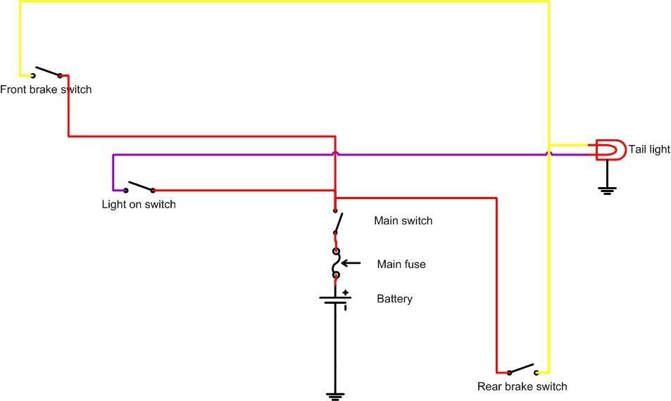 Tail And Brake Light Circuit Diagram