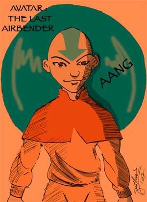 Fan Art: aang (avatar: the last airbender) More Avatar fan art I#39;m actually pretty excited this came out as well as it did.