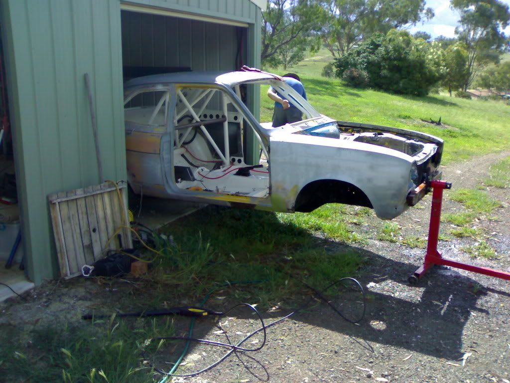 Putting the engine stand to good use