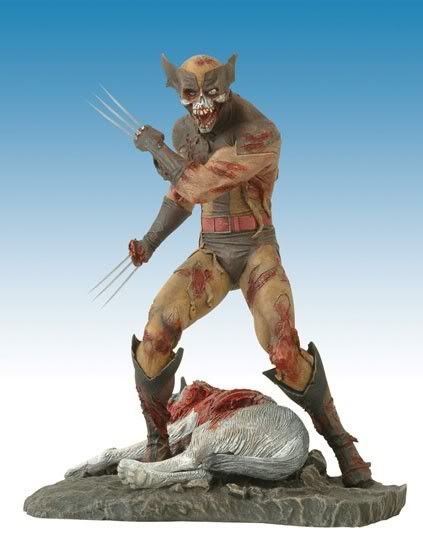 marvel zombies wolverine statue