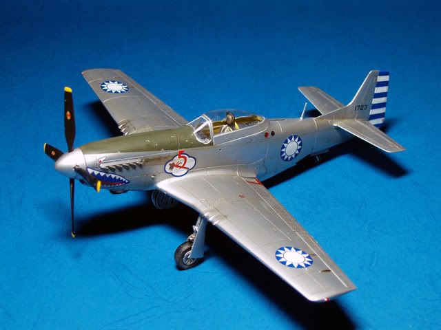 1/48国军p-51dmustang野马式战斗机--五大队芷江基地