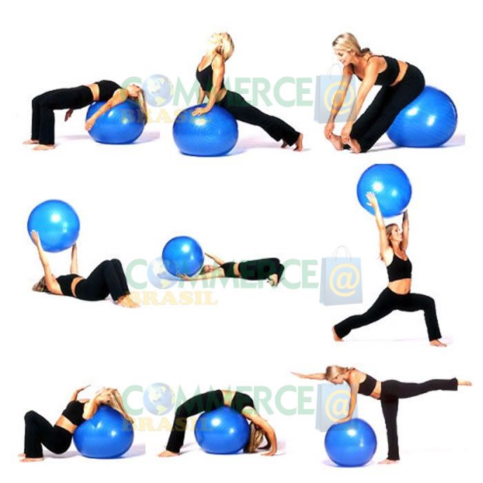Bola Yoga Pilates Fitness Suiça 55cm-S com Bomba CBR-1069-commercebrasil Bola Yoga Pilates Fitness Suiça 55cm-S com Bomba CBR-1069-commercebrasil