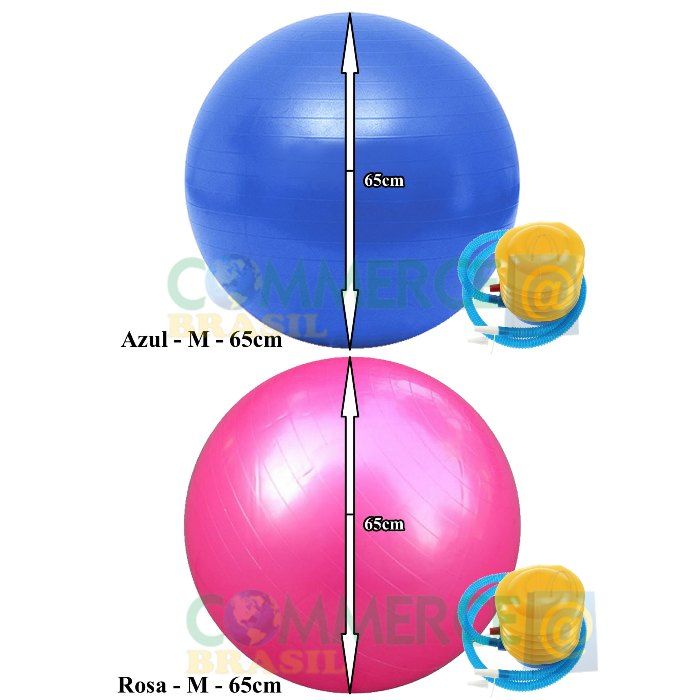 Bola Yoga Pilates Fitness Suiça 65cm-M com Bomba CBR-1070-commercebrasil Bola Yoga Pilates Fitness Suiça 65cm-M com Bomba CBR-1070-commercebrasil