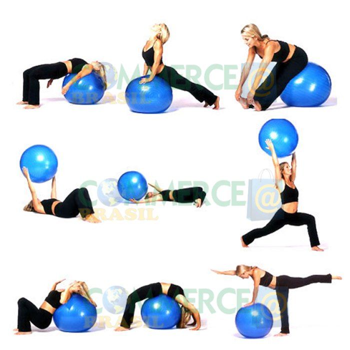 Bola Yoga Pilates Fitness Suiça 65cm-M com Bomba CBR-1070-commercebrasil Bola Yoga Pilates Fitness Suiça 65cm-M com Bomba CBR-1070-commercebrasil