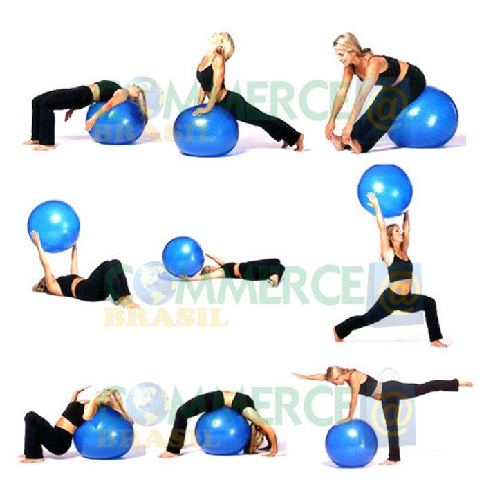Bola Yoga Pilates Fitness Suiça 75cm-L com Bomba CBR-1071-commercebrasil Bola Yoga Pilates Fitness Suiça 75cm-L com Bomba CBR-1071-commercebrasil