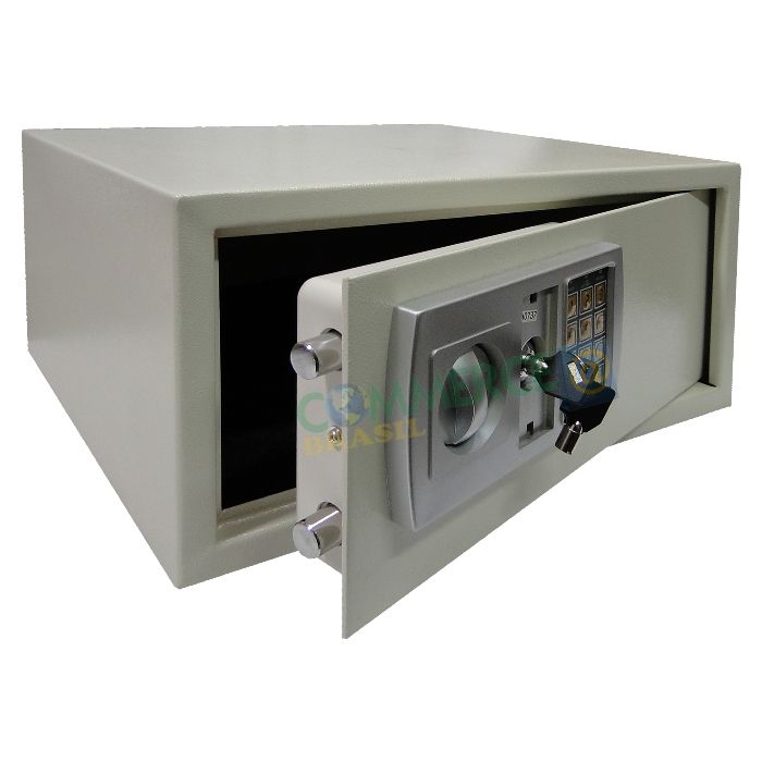 Cofre Eletrônico Digital Aço p/ Notebook Segurança CBR1060-commercebrasil Cofre Eletrônico Digital Aço p/ Notebook Segurança CBR1060-commercebrasil
