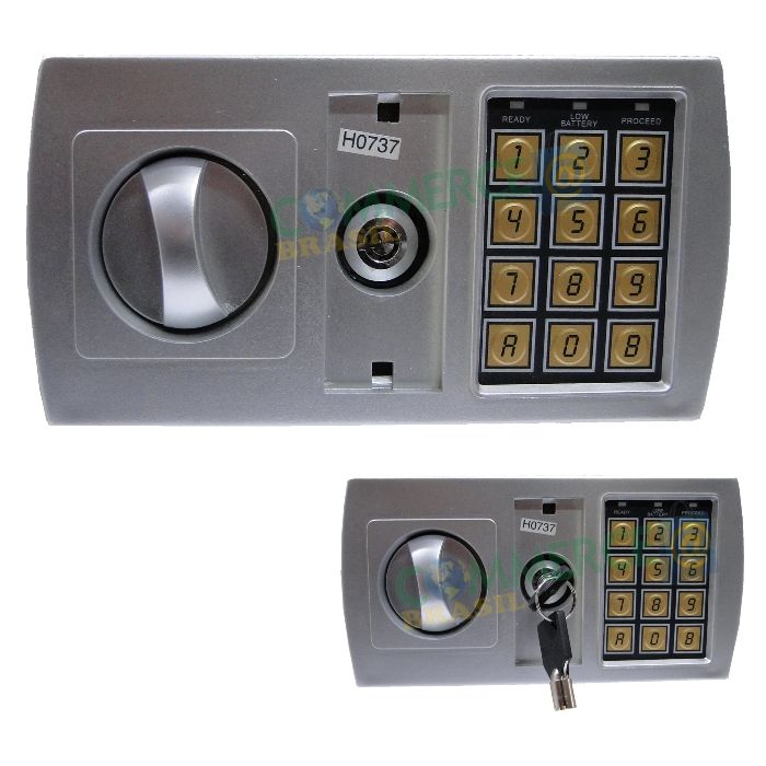Cofre Eletrônico Digital Aço p/ Notebook Segurança CBR1060-commercebrasil Cofre Eletrônico Digital Aço p/ Notebook Segurança CBR1060-commercebrasil