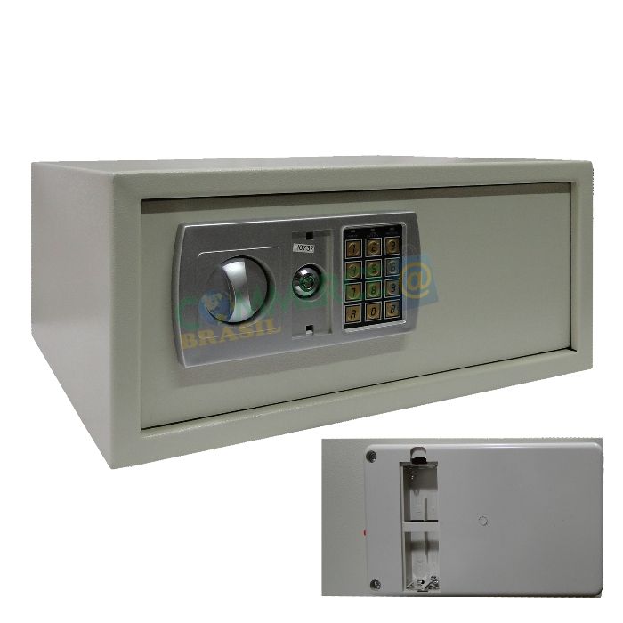 Cofre Eletrônico Digital Aço p/ Notebook Segurança CBR1060-commercebrasil Cofre Eletrônico Digital Aço p/ Notebook Segurança CBR1060-commercebrasil