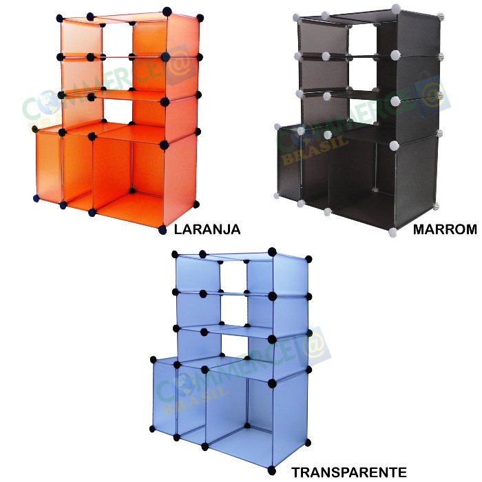 Estante Organizadora com 6 Compartimentos Colorida CBR-1024-commercebrasil Estante Organizadora com 6 Compartimentos Colorida CBR-1024-commercebrasil