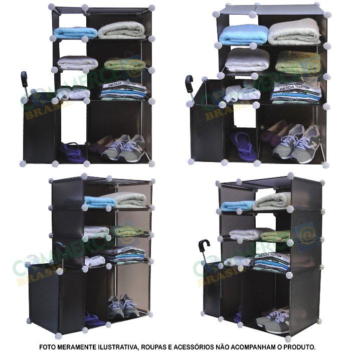 Estante Organizadora com 6 Compartimentos Colorida CBR-1024-commercebrasil Estante Organizadora com 6 Compartimentos Colorida CBR-1024-commercebrasil