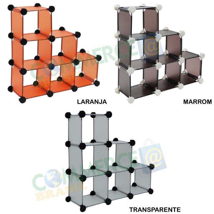 Estante Organizadora com 6 Compartimento Colorida CBR-1025-commercebrasil Estante Organizadora com 6 Compartimento Colorida CBR-1025-commercebrasil
