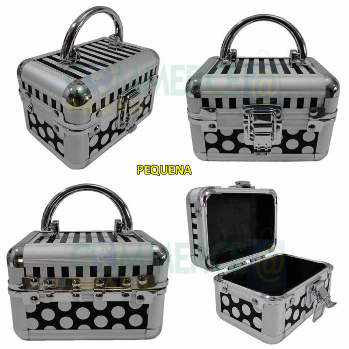 Kit 3 Maletas Maquiagem Alumínio Profissional Rubys FS-1132F Kit 3 Maletas Maquiagem Alumínio Profissional Rubys FS-1132F