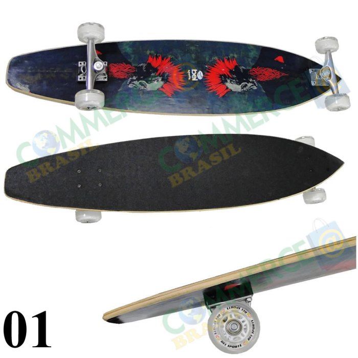 Skate Longboard Abec7 95cm Truck Blindado rodas 58x40 4657