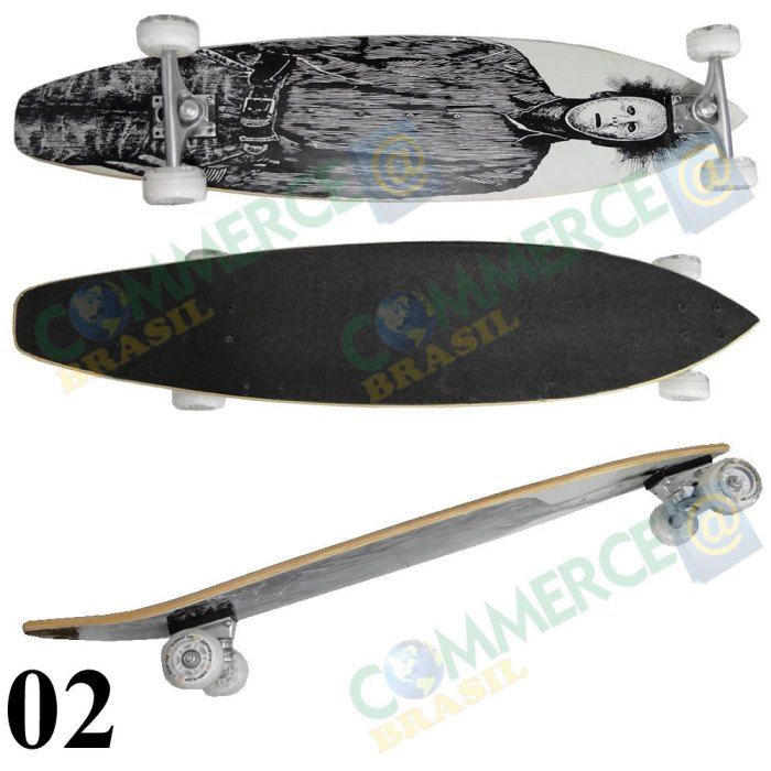 Skate Longboard Abec7 95cm Truck Blindado rodas 58x40 4657