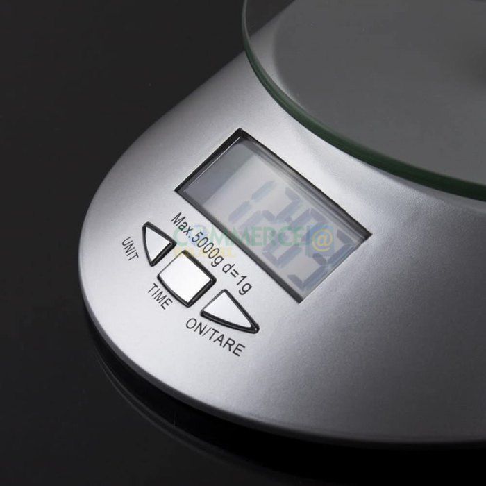 Balança Eletronica com Relógio 1g à 5kg QE-KE-4 CBR-1055-commercebrasil Balança Eletronica com Relógio 1g à 5kg QE-KE-4 CBR-1055-commercebrasil