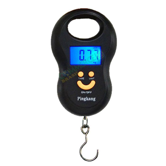 Mini Balança Digital Gancho Pesca,Bagagem Pesa 50Kg CBR1043-commercebrasil Mini Balança Digital Gancho Pesca,Bagagem Pesa 50Kg CBR1043-commercebrasil