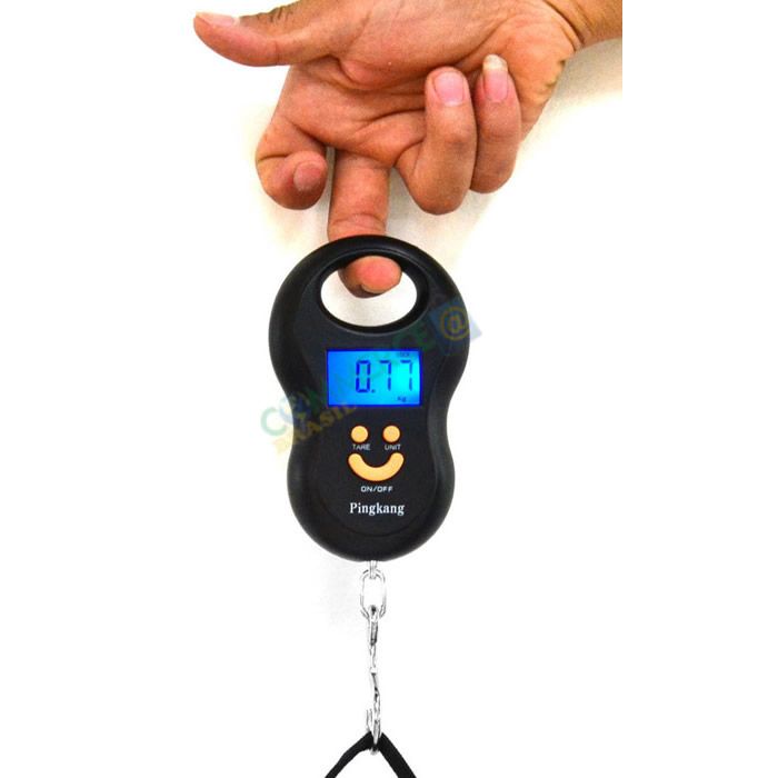 Mini Balança Digital Gancho Pesca,Bagagem Pesa 50Kg CBR1043-commercebrasil Mini Balança Digital Gancho Pesca,Bagagem Pesa 50Kg CBR1043-commercebrasil