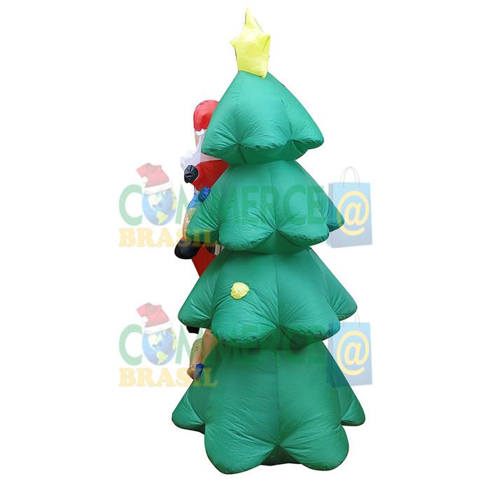 Árvore de Natal Inflável 2,10m Iluminada 110 ou 220v - 1586 Árvore de Natal Inflável 2,10m Iluminada 110 ou 220v - 1586