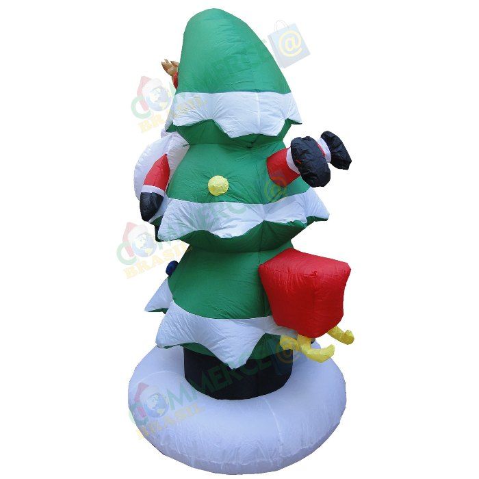 Arvore de Natal 2,10m Inflável Iluminada 110 ou 220v - 1589 Arvore de Natal 2,10m Inflável Iluminada 110 ou 220v - 1589