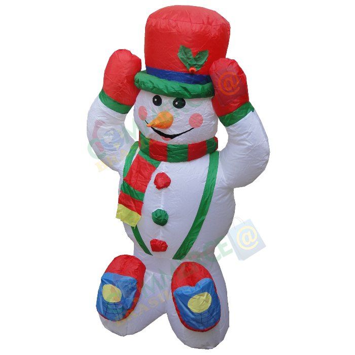 Boneco de Neve Natal Inflável 1,20m Iluminado 110 ou 220v - 1590 Boneco de Neve Natal Inflável 1,20m Iluminado 110 ou 220v - 1590