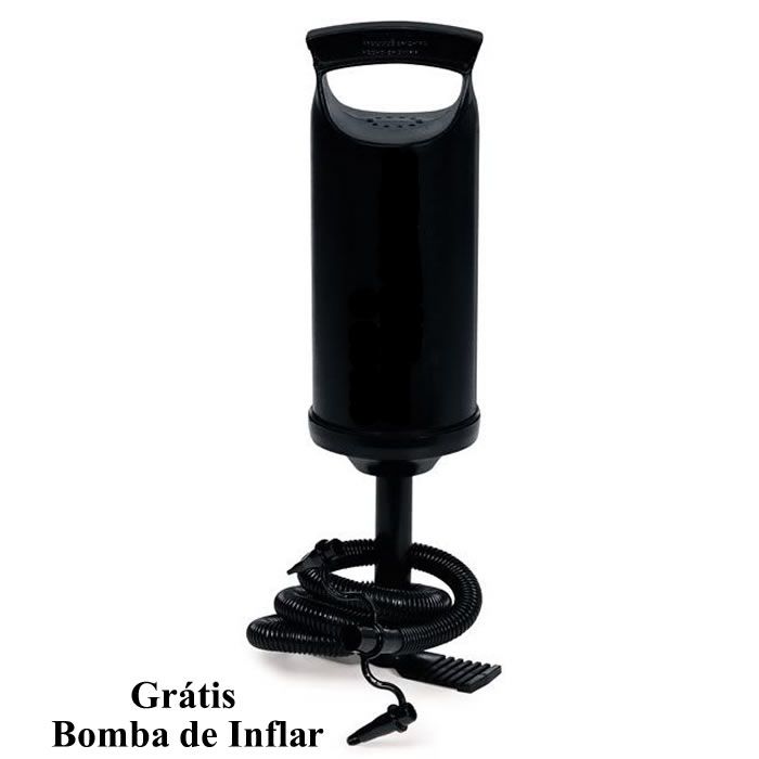 Piscina Inflável 2300 Lts Bestway + Bomba Inflar Manual 244cm diâmetro x 66cm altura Piscina Inflável 2300 Lts Bestway + Bomba Inflar Manual 244cm diâmetro x 66cm altura